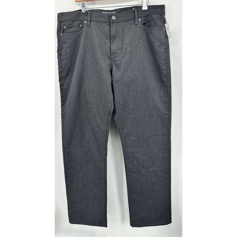 Banana‎ Republic Travel Jean Slim Fit Charcoal Men's Size 38x32 NWT